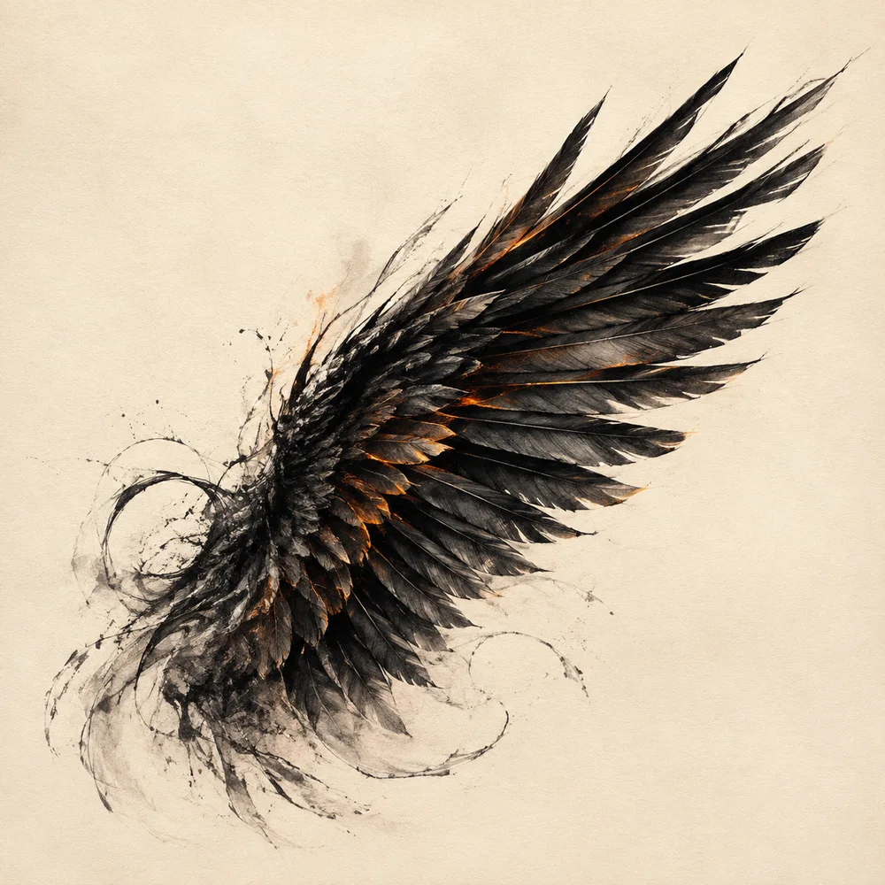Original contemporary illustration for How Wing Shapes Create Balance and Movement